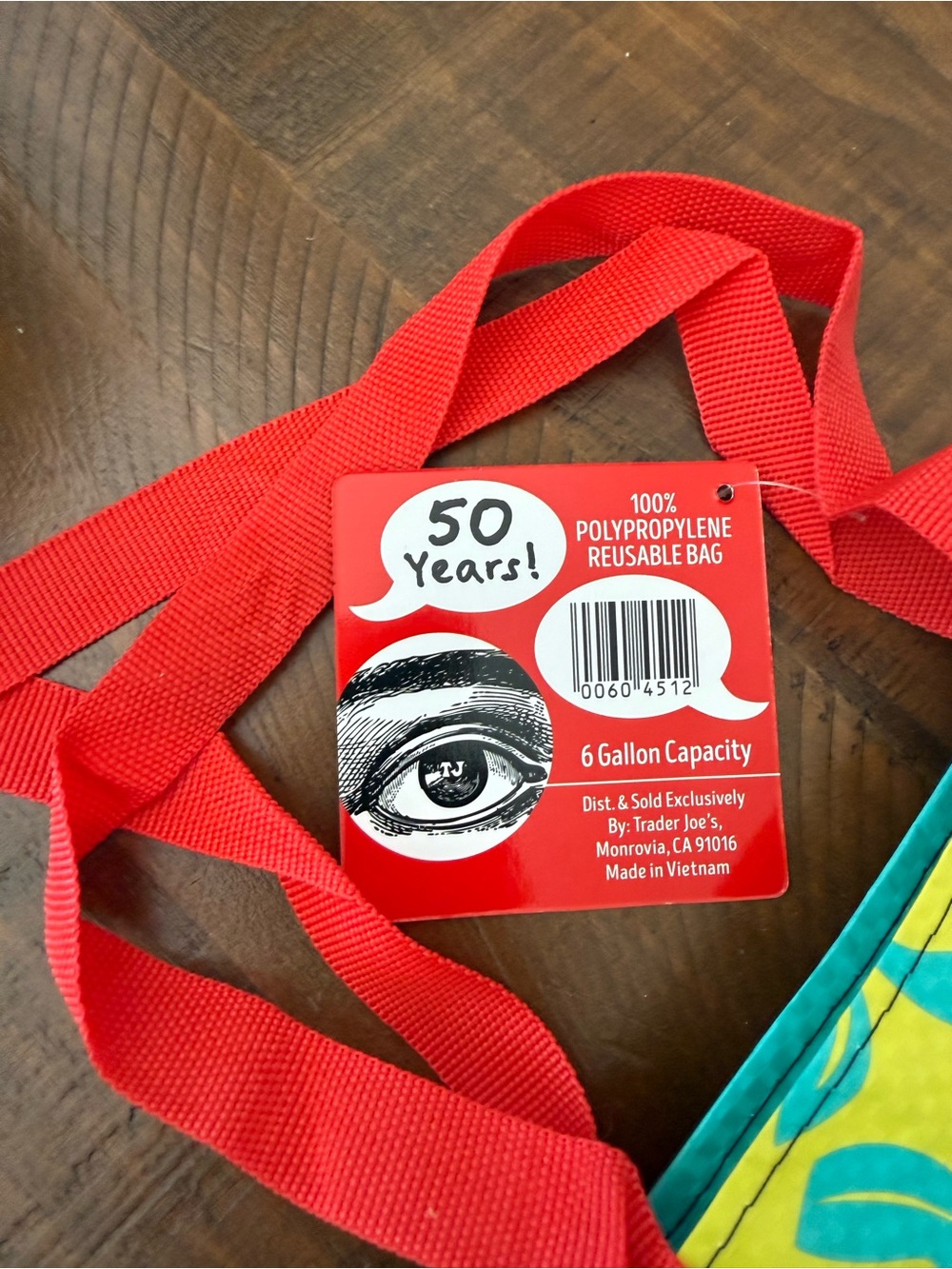 NWT Trader Joe’s 50th Anniversary 1967-2017 Limited Edition Tote Bag - Picture 3 of 5